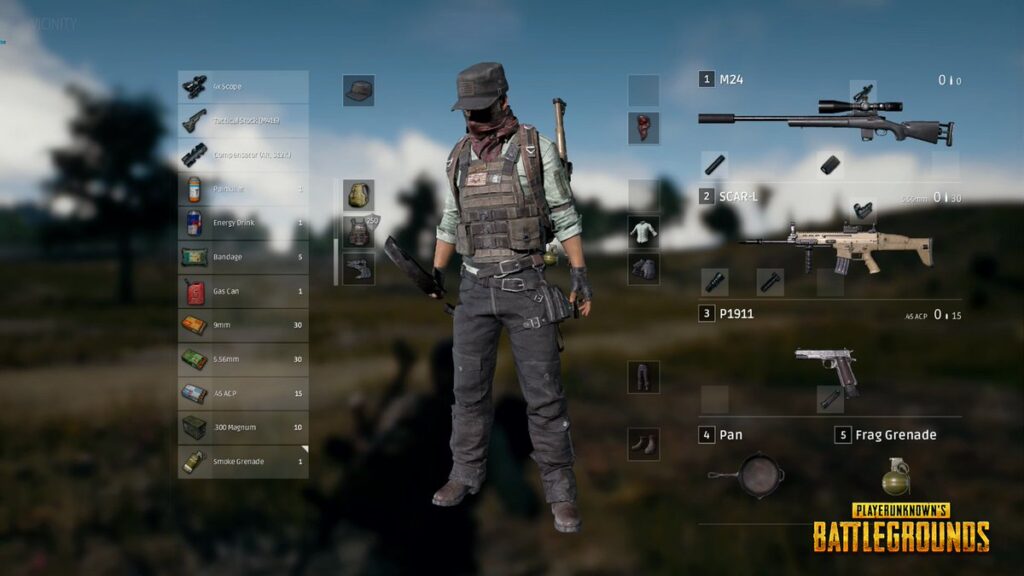 PUBGのUIはパソコン向け